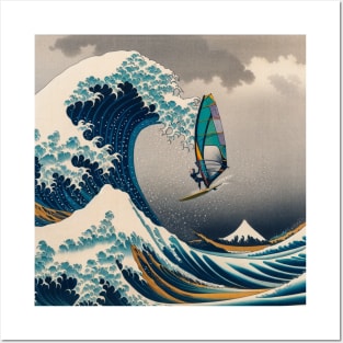 Kanagawa Windsurfing - Wave Rider Posters and Art